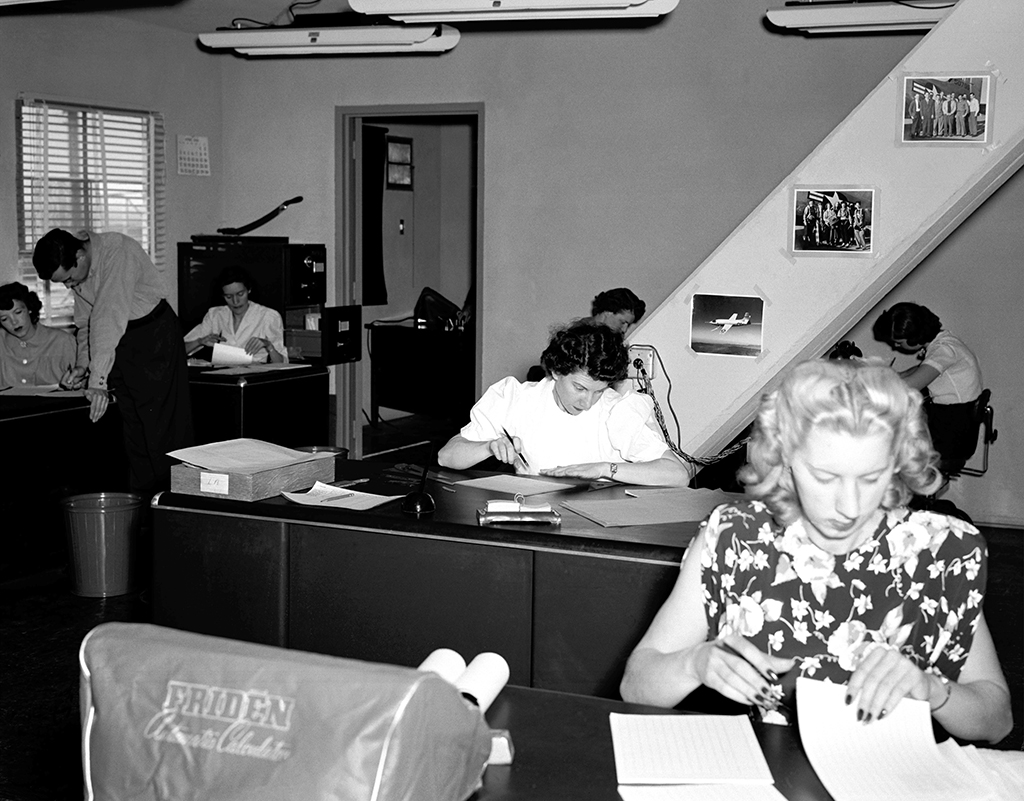 Muroc computer room in 1949