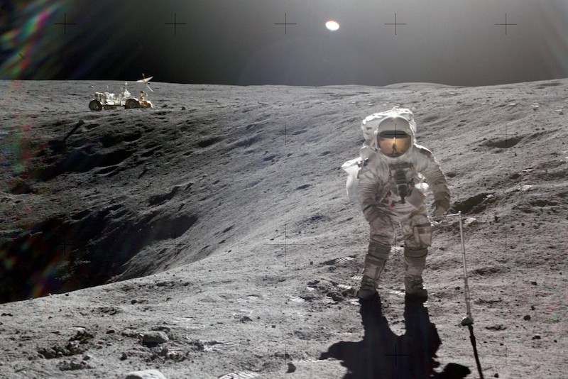 Man walking on the moon
