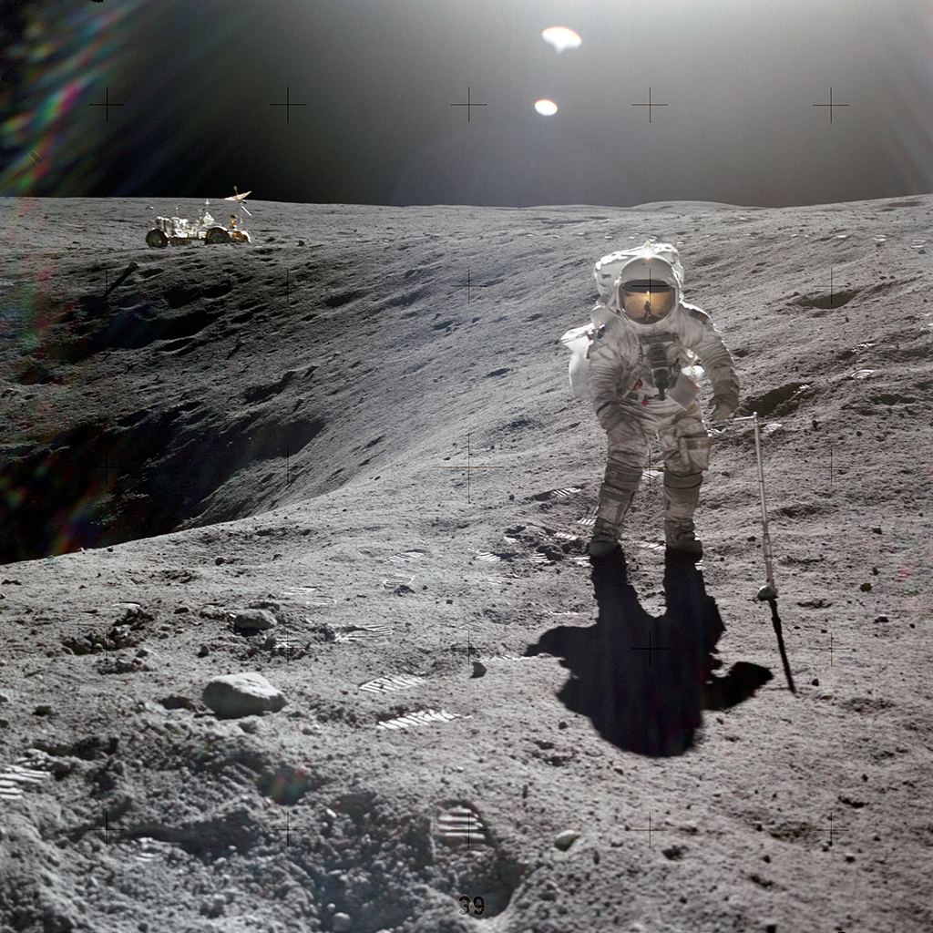 Charles Duke on the Moon