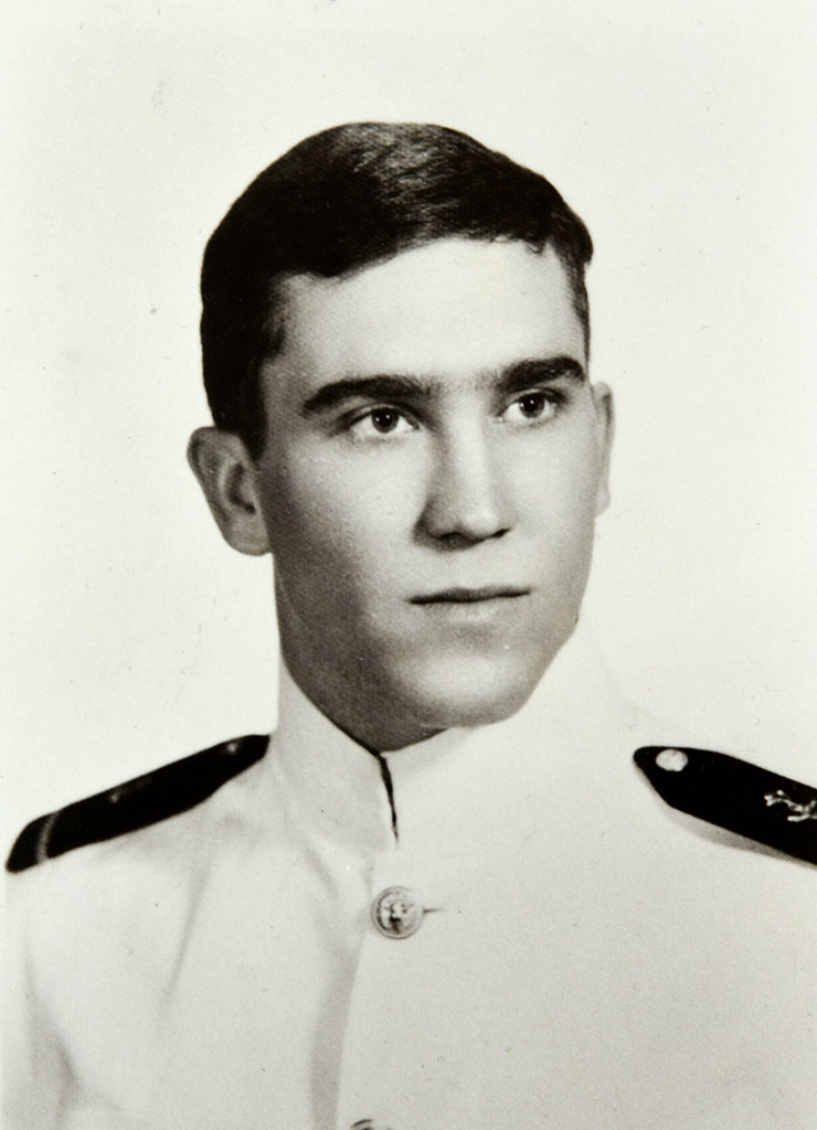 Mike Smith early in his Naval career