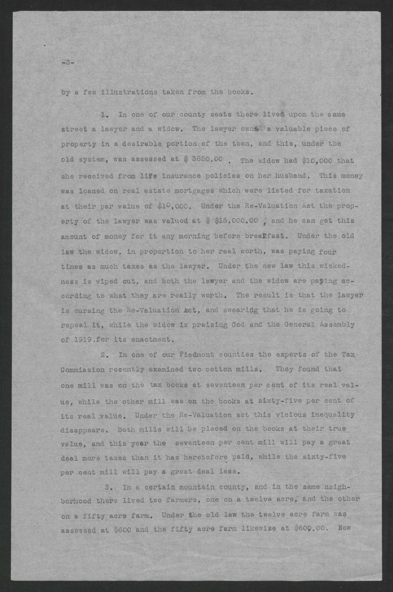 Press Statement by Thomas W. Bickett on the Revaluation Act, February 23, 1920, page 3