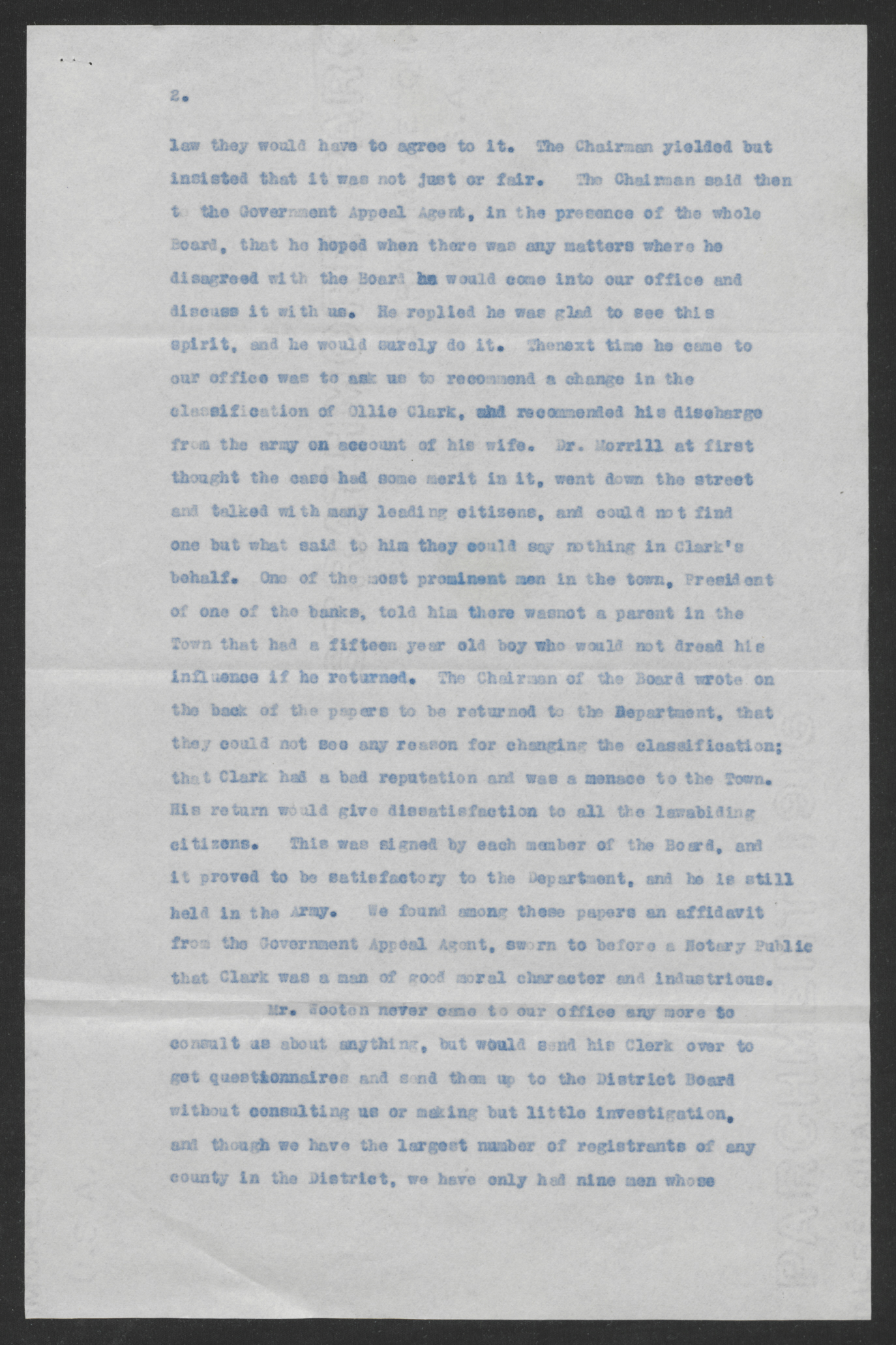 Letter from Joseph J. Laughinghouse and Amos G. Cox to Thomas W. Bickett, Circa May 1918, page 2