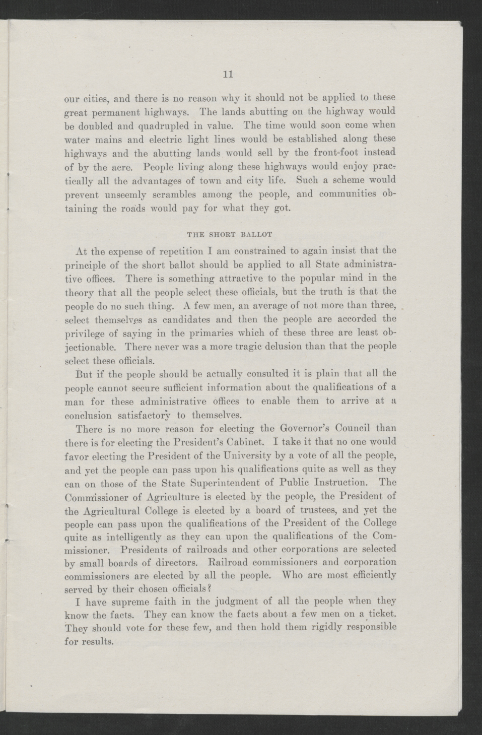 Biennial Message of Governor Thomas W. Bickett to the General Assembly, January 9, 1919, page 9