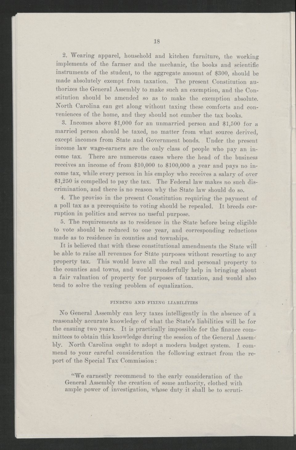Biennial Message of Governor Thomas W. Bickett to the General Assembly, January 9, 1919, page 16