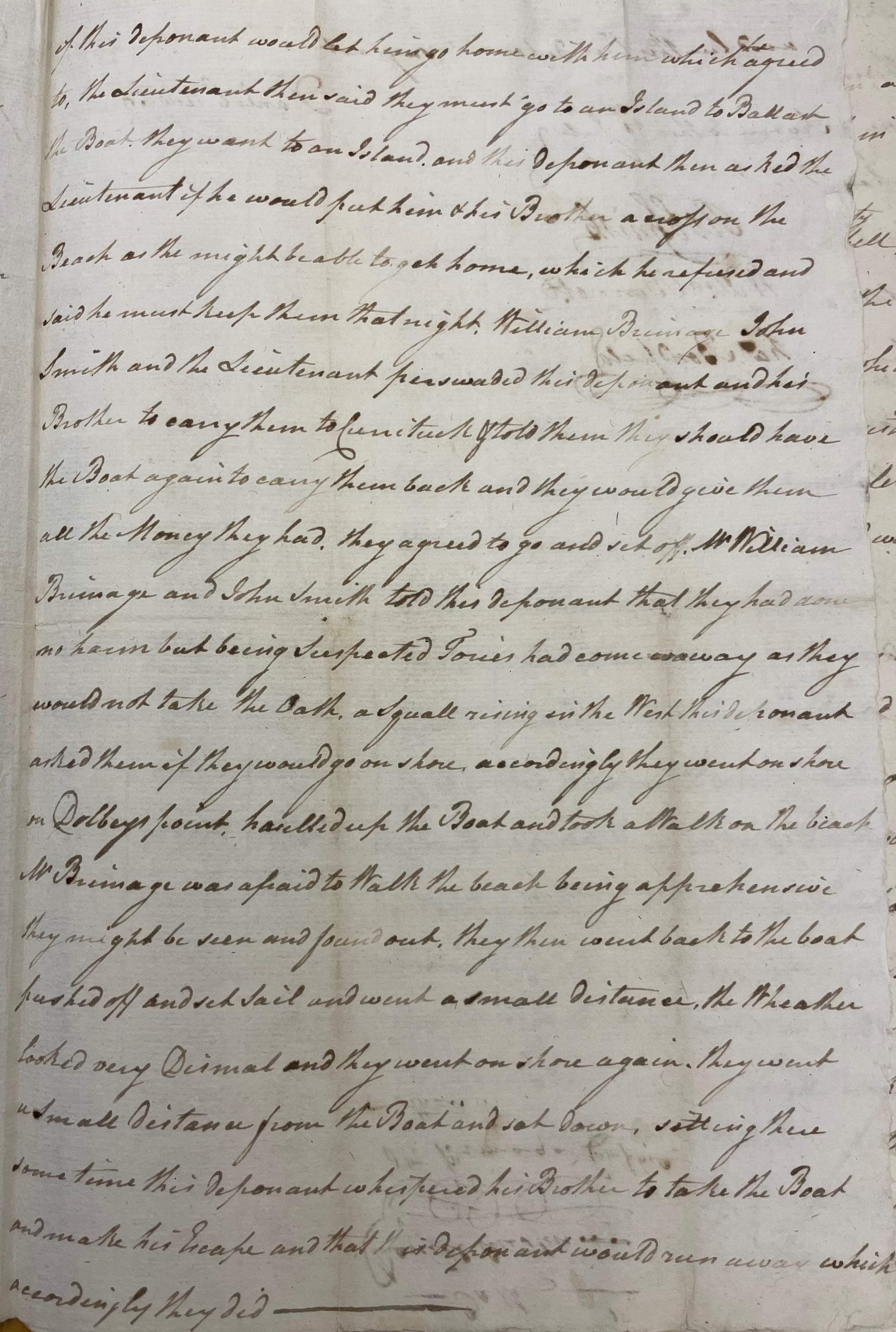 Deposition of Daniel Austin, 30 July 1777, page 3