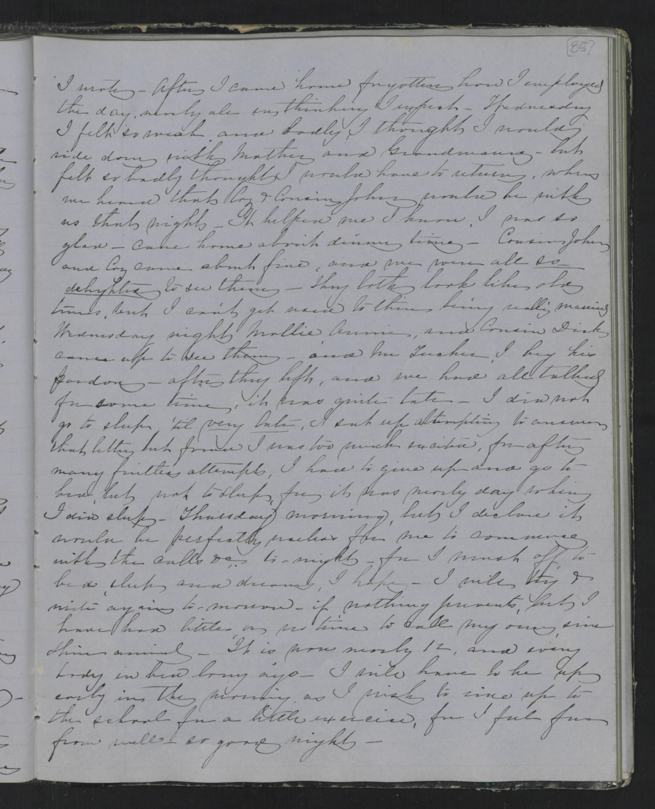 Diary Entry from Margaret Eliza Cotten, 7 May 1854, Page 4