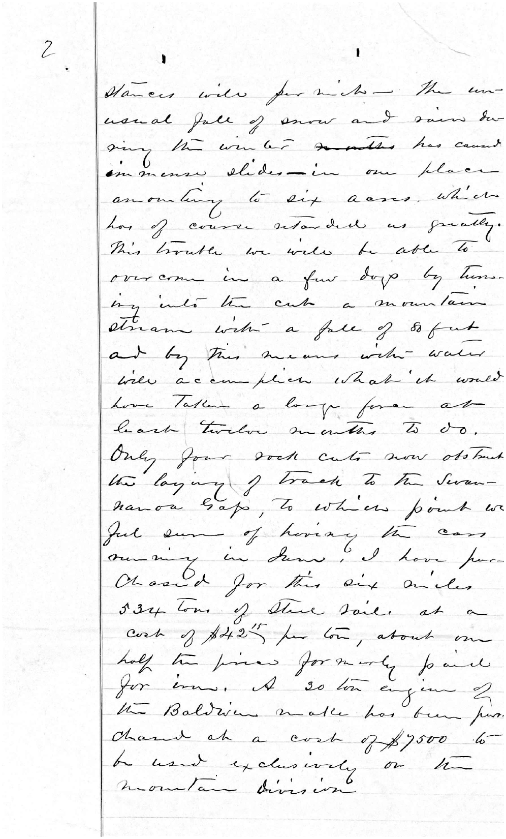 Letter from James W. Wilson to Zebulon B. Vance, 18 March 1878