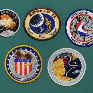 Apollo mission patches made by A-B Emblem