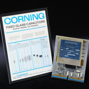 Corning glass capacitors and memory bank