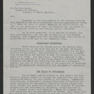Letter from Mitchell L. Shipman to Thomas W. Bickett, December 15, 1920, page 1