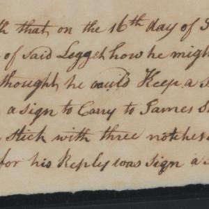 Deposition of William Burket, c1 July 1777, page 1