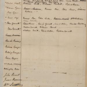 List of Prisoners Held at the Edenton District Court and the Witnesses Against Them, circa 16 September 1777, page 1
