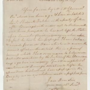 Letter from David Barron to Richard Caswell, 28 July 1777, page 1