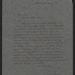 Letter from Kerr to Ross, November 17, 1913