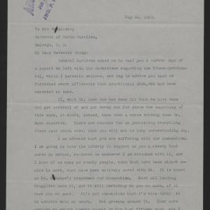 Letter from Jones to Craig, May 23, 1913, page 1