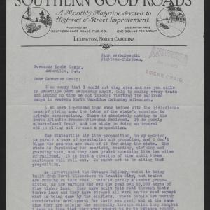 Letter from Varner to Craig, June 17, 1913, page 1