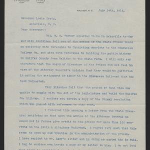 Letter from Mann to Craig, 14 July 1915, page 1