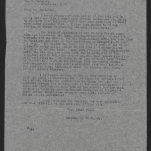Letter from Varner to Buckner, January 7, 1916