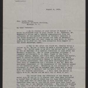 Letter from Harkins to Craig, August 4, 1916, page 1