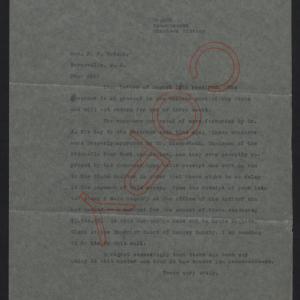 Letter from Jones to Watson, August 17, 1916