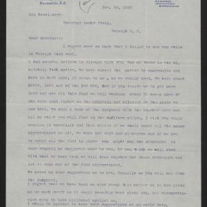 Letter from Watson to Craig, December 2, 1916