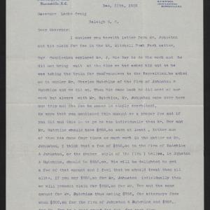 Letter from Watson to Craig, December 11, 1916, page 1