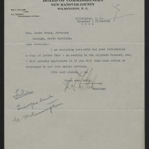 Letter from McGirt to Craig, December 15, 1916