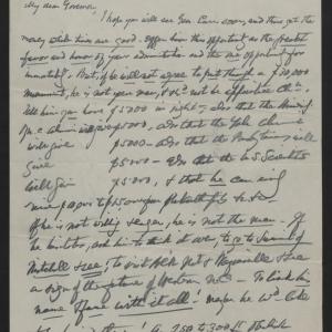 Letter from Winston to Craig, circa 1916, page 1