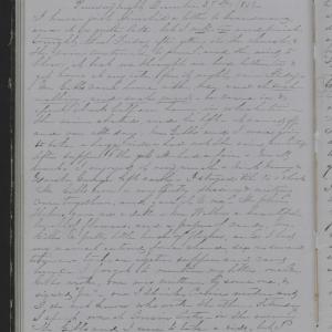 Diary Entry from Margaret Eliza Cotten, 27 December 1853, Page 1