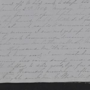 Diary Entry from Margaret Eliza Cotten, 2 January 1854, Page 1
