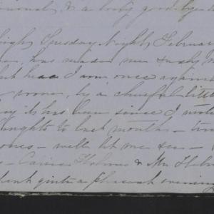 Diary Entry from Margaret Eliza Cotten, 7 February 1854, Page 1