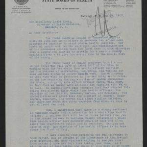 Letter from Rankin to Craig, May 19, 1913