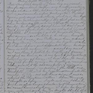 Diary Entry from Margaret Eliza Cotten, 10 March 1854, Page 1