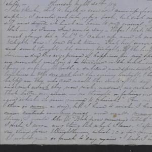Diary Entry from Margaret Eliza Cotten, 20 April 1854, Page 1