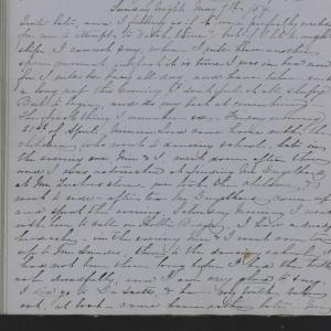Diary Entry from Margaret Eliza Cotten, 7 May 1854, Page 1