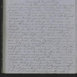 Diary Entry from Margaret Eliza Cotten, 28 May 1854, Page 1