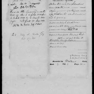Docket for Pension from the U.S. Pension Office for William Guest, 20 December 1838
