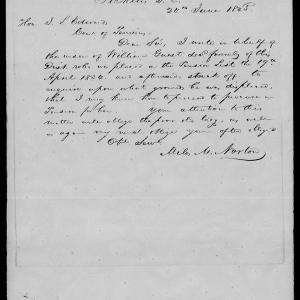 Letter from Miles M. Norton to James L. Edwards, 24 June 1845, page 1