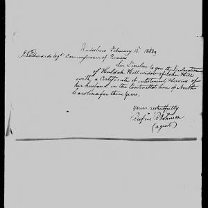 Letter from Rufus R. Johnson to James L. Edwards, 13 February 1838