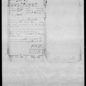 Docket for Pension from the U.S. Pension Office for Lydia Ray, 2 December 1845