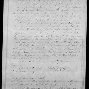 Application for a Widow's Pension from Lydia Ray, 11 October 1845, page 1