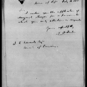 Letter from T. F. Foster to James L. Edwards, 16 February 1842