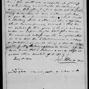 Affidavit of John Blair in support of a Pension Claim for Thomas Robison, 8 December 1834