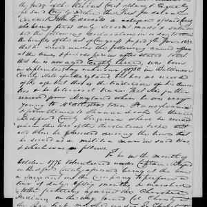 Application for a Veteran's Pension from John Edwards, 9 September 1833, page 1