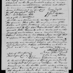 Affidavit of Henry Taylor and Jesse Moore in support of a Pension Claim for John Edwards, 9 September 1833, page 1