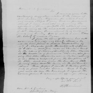 Letter from William Davidson to William Alexander Graham, 22 November 1851