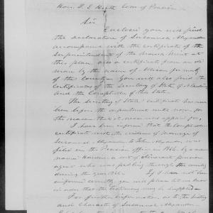 Letter from William Davidson to James Ewell Heath, 23 October 1851, page 1