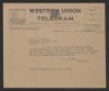 Telegram from Thomas W. Bickett to Shelton O. Whitman, July 9, 1920