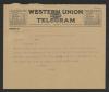 Telegram from Enoch H. Crowder to Thomas W. Bickett, March 5, 1918