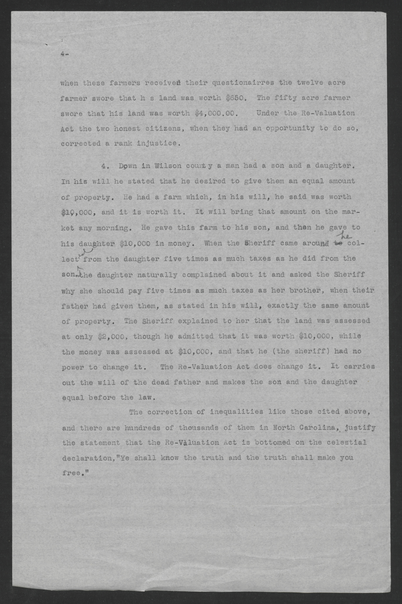 Press Statement by Thomas W. Bickett on the Revaluation Act, February 23, 1920, page 4